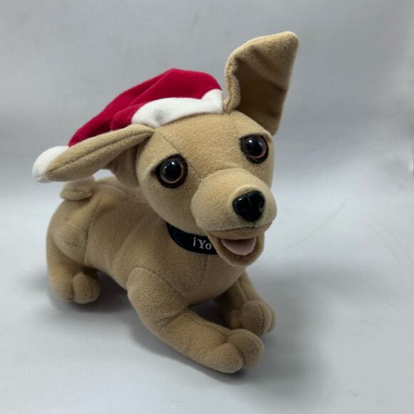 1999 Taco Bell Santa Hat Christmas Feliz‎ Navidad Chihuahua Dog Plush - Picture 8 of 10